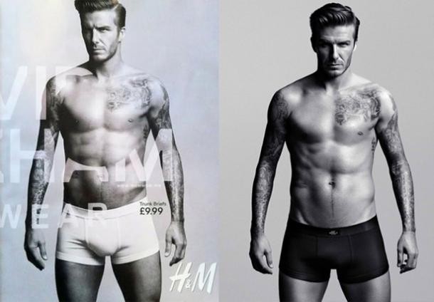 Beckham khẳng định: "Tôi không bao giờ độn tất vào trong quần mình bởi tôi không cần bất cứ sự trợ giúp nào khiến mình trông hấp dẫn hơn khi mặc đồ lót. Tôi thấy mình hoàn toàn ổn". Chuyên gia trong buổi chụp hình ngày hôm đó - Michael Fassbender - cũng khẳng định điều David nói là hoàn toàn đúng.