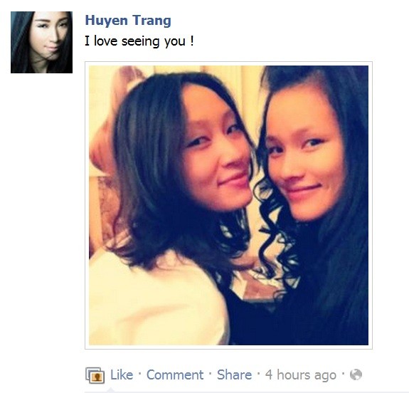 Hình ảnh chụp từ trang FB của Huyền Trang