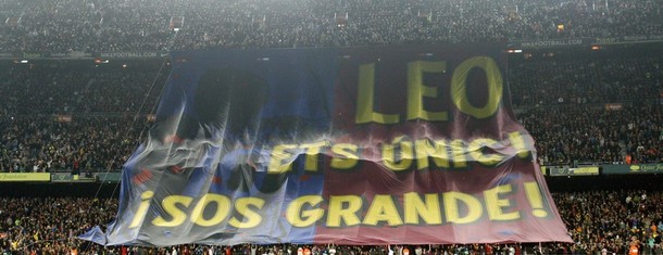Món quà khán giả tặng Lionel Messi.