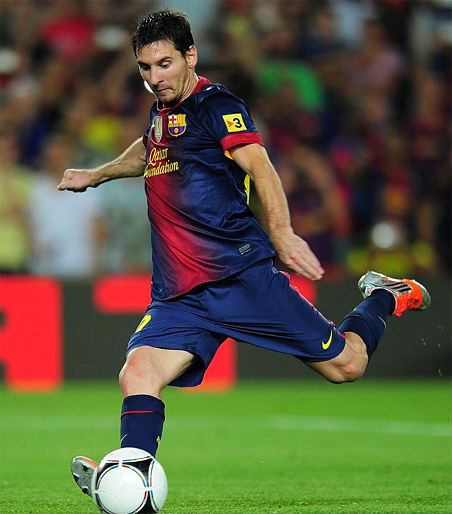 Trên chấm 11m, Messi lên tiếng.