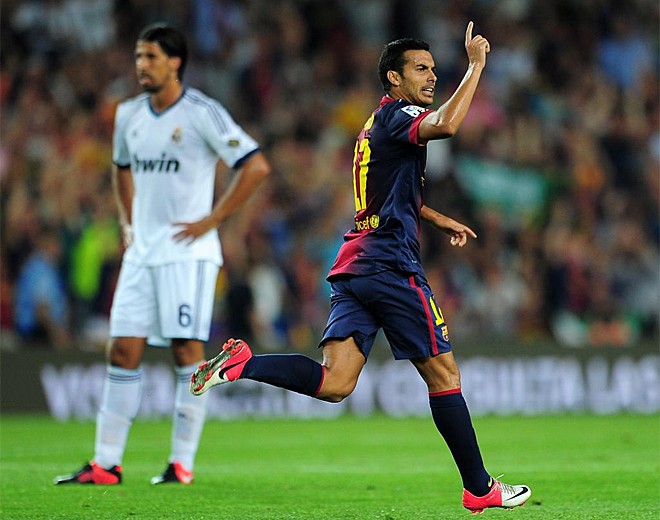 Nhưng Pedro nhanh chóng lập lại thế cân bằng cho Barca.