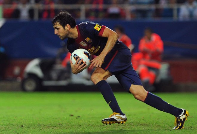 Rất may Fabregas đã tỏa sáng bằng một cú đúp giúp Barca quân bình tỷ số 2-2.