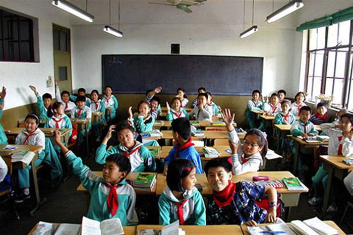Một lớp học tiểu học tại Trung Quốc. Ảnh minh họa: Flirk