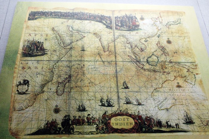 Bản đồ Châu Á thế kỷ XVII vẽ một phần của "Paracel" hay "bãi cát vàng" khu vực quần đảo Hoàng Sa của Việt Nam hiện nay.