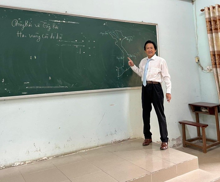 Thầy Nguyễn Văn Thuật - Trưởng bộ môn Địa lí, Trường Đại học Đồng Nai. Ảnh: Nhân vật cung cấp