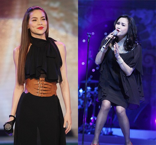 Vải voan màu đen như ca sĩ Hồ Ngọc Hà và ca sĩ Thanh Lam diện được nhiều bạn gái tin tưởng lựa chọn.