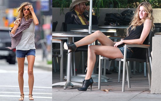 Siêu mẫu Gisele Bundchen khoe đường cong và đôi chân thon dài. Xem thêm: Thời trang sao Hollywood/Thời trang sao Hàn/Thời trang sao Việt/Thời trang sao Hoa ngữ