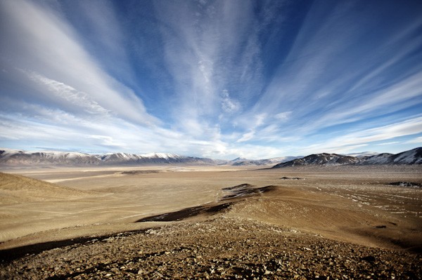 Quang cảnh nhìn từ nhà Kwanduk, sâu trong núi Altai, Mông Cổ.