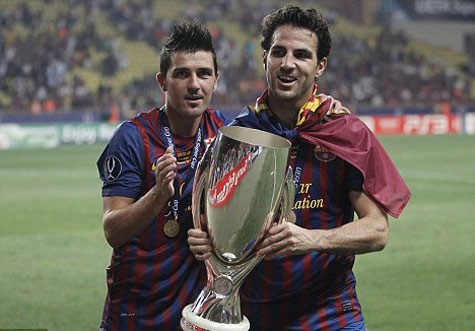 Fabregas sớm có được danh hiệu ở Barca khi vừa mới đến.