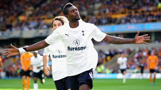 Dấu ấn tức thì: Adebayor chào khán giả Tottenham với bàn thắng trước Wolves