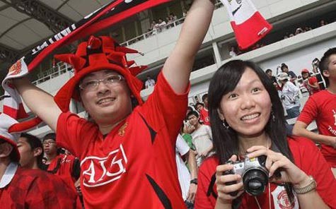 Manchester United có một lượng fan đông đảo ở châu Á