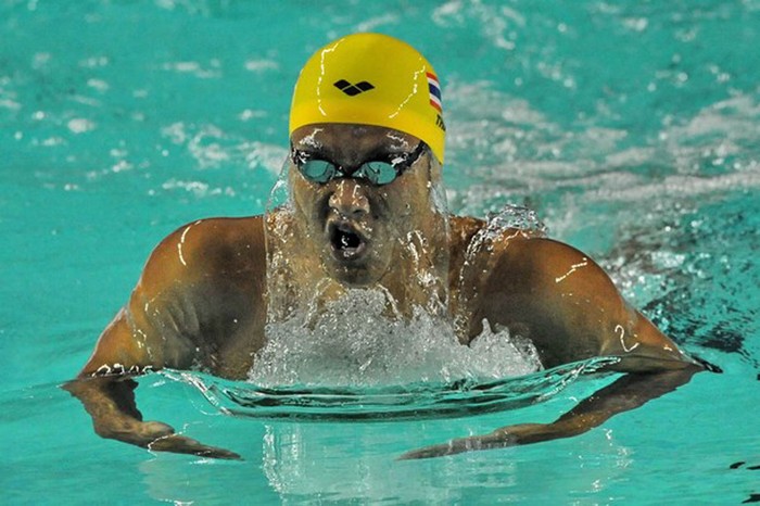 Nuttapong Ketin của Thái Lan đoạt huy chương vàng ở nội dung 200m bơi ếch.