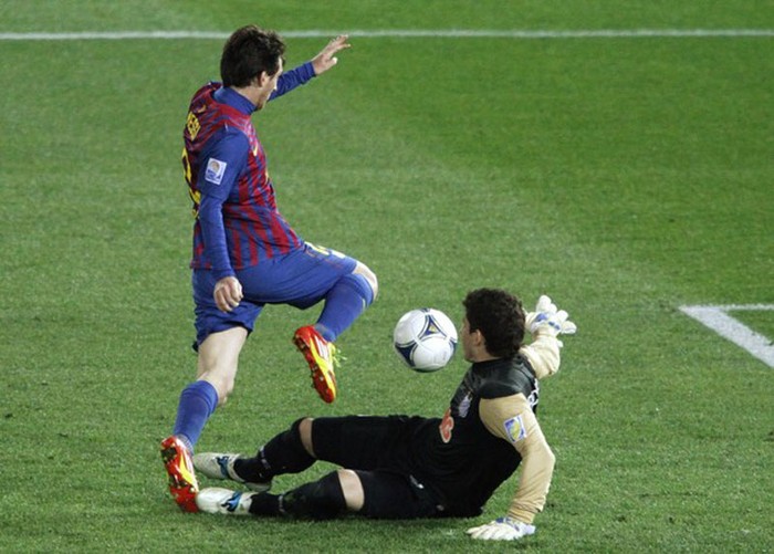 Trong khi ở cuối trận, Messi một lần nữa cất giọng