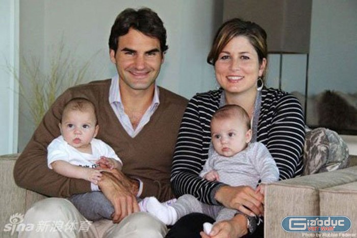 Roger Federer và bà xã Mirka