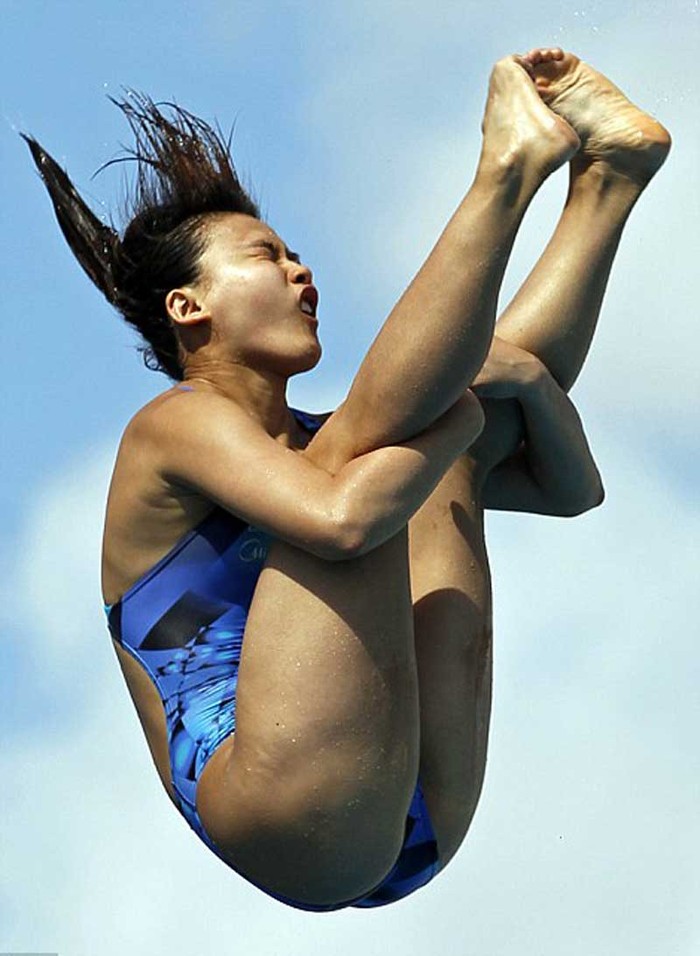 Liu Jiao (Trung Quốc) biểu diễn tại giải lặn USA Grand Prix