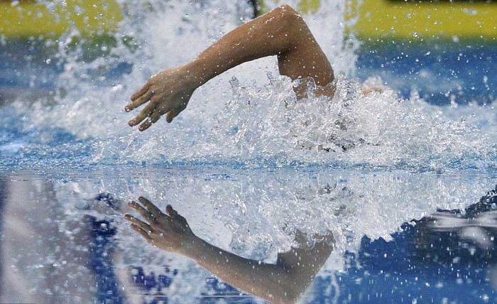 Gergo Kis thi đấu ở nội dung tự do 800m tại giải vô địch bơi lội châu Âu 2012.
