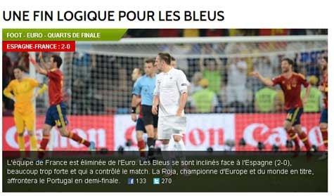 L Equipe: "Một kết cục hợp lý cho Les Bleus"