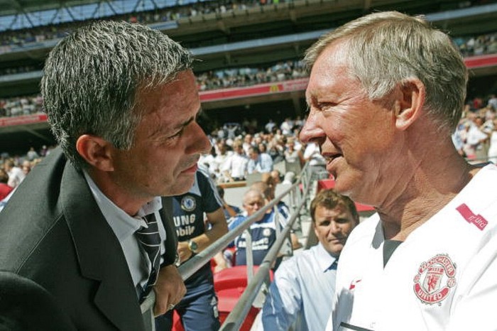 Sir Alex Ferguson và Jose Mourinho, tháng 7/2007.