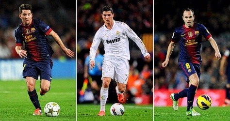 Nếu xét về mặt danh hiệu giữa 3 ứng cử viên, Iniesta thành công hơn Messi và Ronaldo.