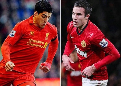 Cuộc đua giải thưởng Cầu thủ xuất sắc nhất Premier League có thể sẽ chỉ xoay quanh Luis Suarez (trái) và Robin Van Persie.