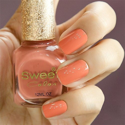 Màu da cam xỉ màu Xem thêm: Nail xinh, điệu cho bạn gái / Bộ sưu tập váy xinh chào hè 2012.