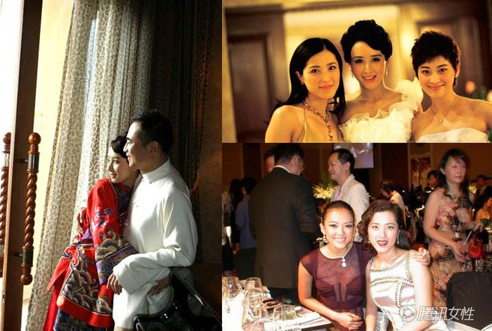 Đám cưới "đại gia" của Hồ Tịnh với sự góp mặt của rất nhiều minh tinh trong làng giải trí Hoa ngữ, Ứng Thể Nhi với mái tóc ngắn trở thành phù dâu cá tính nhất.