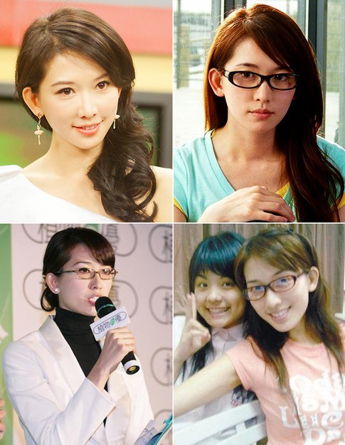 Khi đeo kính, sẽ là một Lâm Chí Linh xinh đẹp với mái tóc xõa, dễ thương với tóc ngắn và "bác học" với mái tóc búi cao.