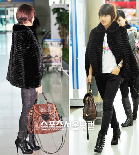 Ha Ji Won "chơi" luôn một "cây đen" nổi bật từ áo, quần đến bốt cao gót ngay ở sân bay.