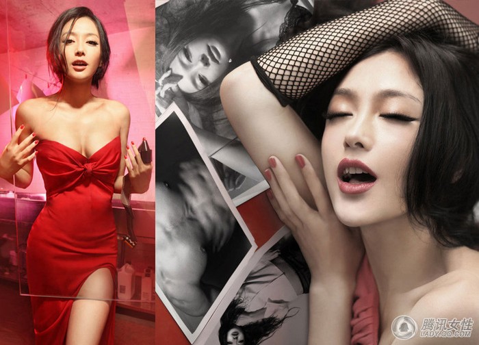 Không phải là người đẹp theo phong cách đáng yêu, Tần Lam luôn chinh phục mọi người bởi hình ảnh một cô gái quyến rũ.