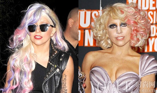 Phong cách thời trang quái chiêu của cô là điều mà không ai có thể lý giải được. Như sự pha trộn của màu tóc vàng cùng tím và hồng của Lady Gaga.