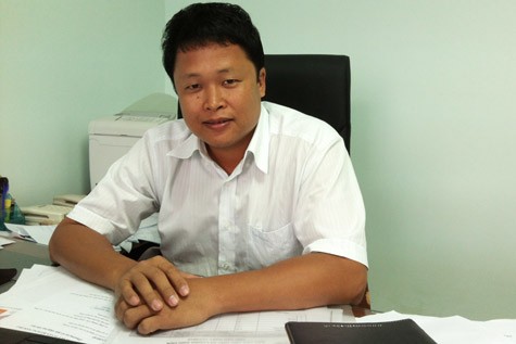 Ông Kiều Xuân Hùng, Phó hiệu trưởng của ĐH Kỹ thuật Công nghệ TP.HCM trả lời phỏng vấn phóng viên báo GDVN.