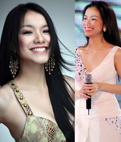 Hoa hậu Thùy Lâm trung thành với mái tóc thẳng khá lâu, đây cũng là một phần đẹp nổi bật trên cơ thể cô.