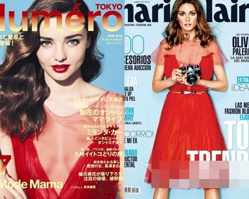Miranda Kerr và Olivia Palermo mặc váy Christian Dior 2012, cả hai đều xuât hiện trên trang bìa của tạp chí thời trang. Nếu Miranda nồng nàn, gợi cảm thì Olivia lại tinh tế, quyến rũ. Xem thêm: Váy, áo "nghìn usd" của sao Việt, có đáng đồng tiền bát gạo?