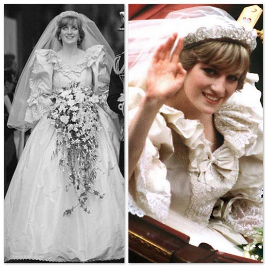 Vẻ đẹp lộng lẫy, kiêu sa của Công nương Diana trong trang phục cô dâu. Xem thêm: "Mỹ nhân cổ trang" Hồ Tịnh, 15 năm hương sắc vẫn ngọt ngào