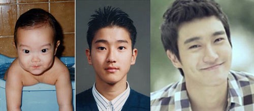 Ngay từ khi còn... tắm chậu gương mặt của Si Won so với lớn lên chả khác là bao. Xem thêm: Giai nhân tuyệt sắc cùng sinh tháng 7