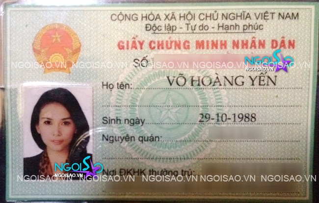 Hoàng Yến tên thật là Võ Hoàng Yến, sinh ngày 29/10/1988 tại thành phố Hồ Chí Minh. Cô là một người mẫu nổi tiếng, diễn viên điện ảnh và là Á hậu 1 cuộc thi Hoa Hậu Hoàn Vũ Việt Nam năm 2008
