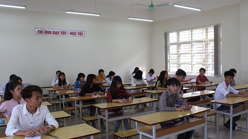Kỳ thi tuyển sinh vào lớp 10 tại Quảng Ninh diễn ra nghiêm túc, an toàn - Ảnh: CTV