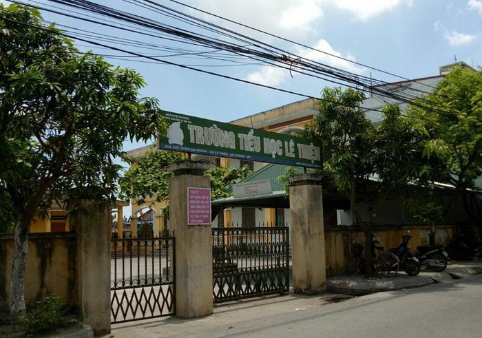 Điểm học lẻ Trường tiểu học Lê Thiện (huyện An Dương, Hải Phòng) nơi xảy ra vụ việc
