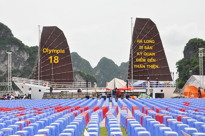 Điểm cầu chung kết Olympia lần thứ 18 tại Quảng Ninh với gần 3.000 chỗ ngồi. (Ảnh: CTV)