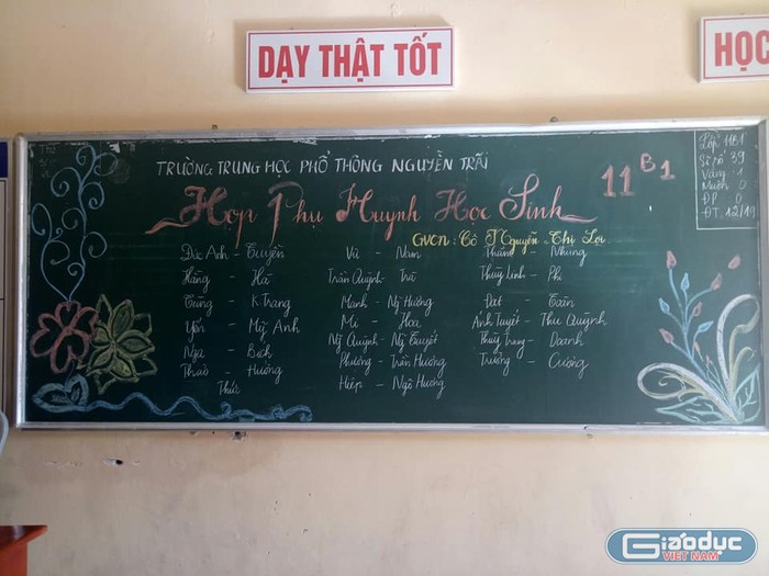 Phụ huynh Trường Trung học phổ thông Nguyễn Trãi phải nộp tiền thăm hỏi thầy, cô giáo nhân ngày Tết trung thu (Ảnh minh họa: phụ huynh cung cấp)