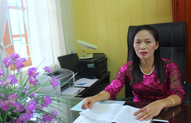 Cô giáo Nguyễn Thị Bích Lan, Hiệu trưởng Trường Tiểu học Đồng Tâm (Hải Dương) - (Ảnh: Hà Phương)