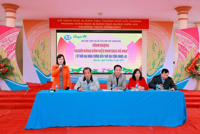 Chuyên đề của Trường Trung học cơ sở Trần Phú được các ngành, các nhà trường đánh giá cao (Ảnh: CTV)
