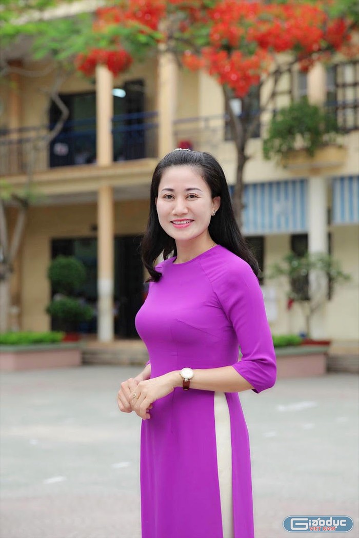 Cô giáo Trần Minh Hường, giáo viên Trường tiểu học Võ Thị Sáu (Ảnh: CTV)