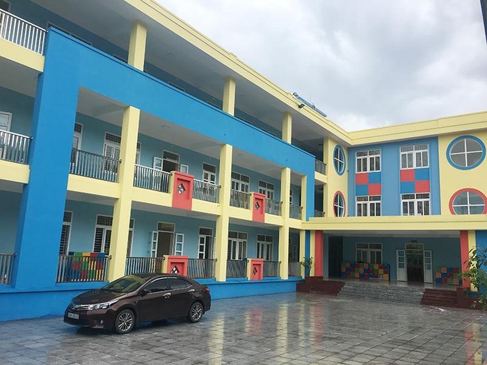 Các phòng học của Trường Mầm non Cẩm Sơn 1 (phường Cẩm Sơn, thành phố Cẩm Phả) được xây mới khang trang (Ảnh: CTV)