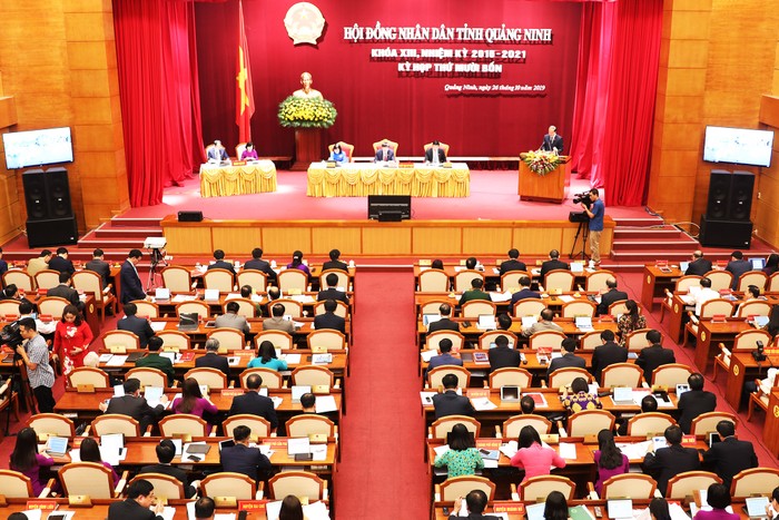 Kỳ họp thứ 14, Hội đồng nhân dân tỉnh Quảng Ninh khóa 13, nhiệm kỳ 2016-2021 đã thông qua 9 Nghị quyết quan trọng (Ảnh: CTV)