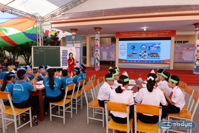 Chuyên đề do cô giáo Lương Thị Lâm An, giáo viên dạy Toán và 30 học sinh lớp 6 của nhà trường thực hiện. (Ảnh: TL)