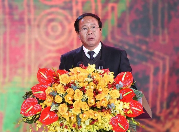 Ông Lê Văn Thành, Bí thư Thành ủy Hải Phòng phát biểu tại buổi lễ (Ảnh: CTV)