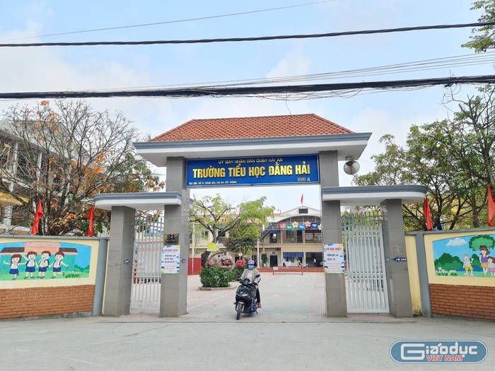 Khu A Trường Tiểu học Đằng Hải sẽ được chuyển đổi cho Trường Trung học cơ sở Đằng Hải (Ảnh: Lã Tiến)