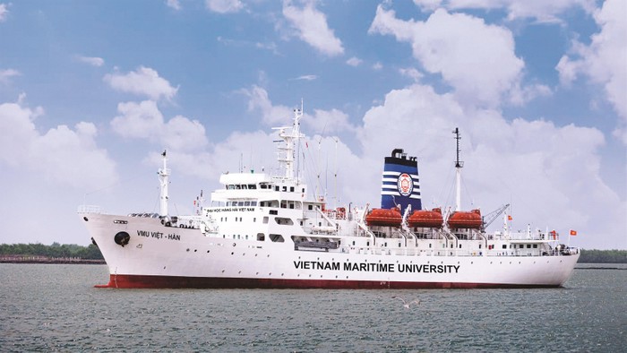 Tàu huấn luyện VMU Việt - Hàn (Ảnh: Nhà trường cung cấp)