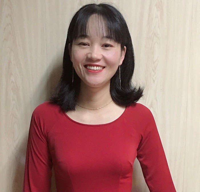Cô giáo Trương Thị Phường luôn đi đầu trong đổi mới phương pháp dạy học tại Trường Trung học cơ sở Anh Dũng (Ảnh: Phạm Linh)